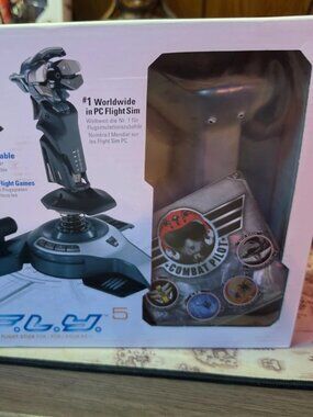 Mad Catz Saitek Cyborg X Stick F.L.Y. 5 Flight Stick Joystick For PC FLY 5